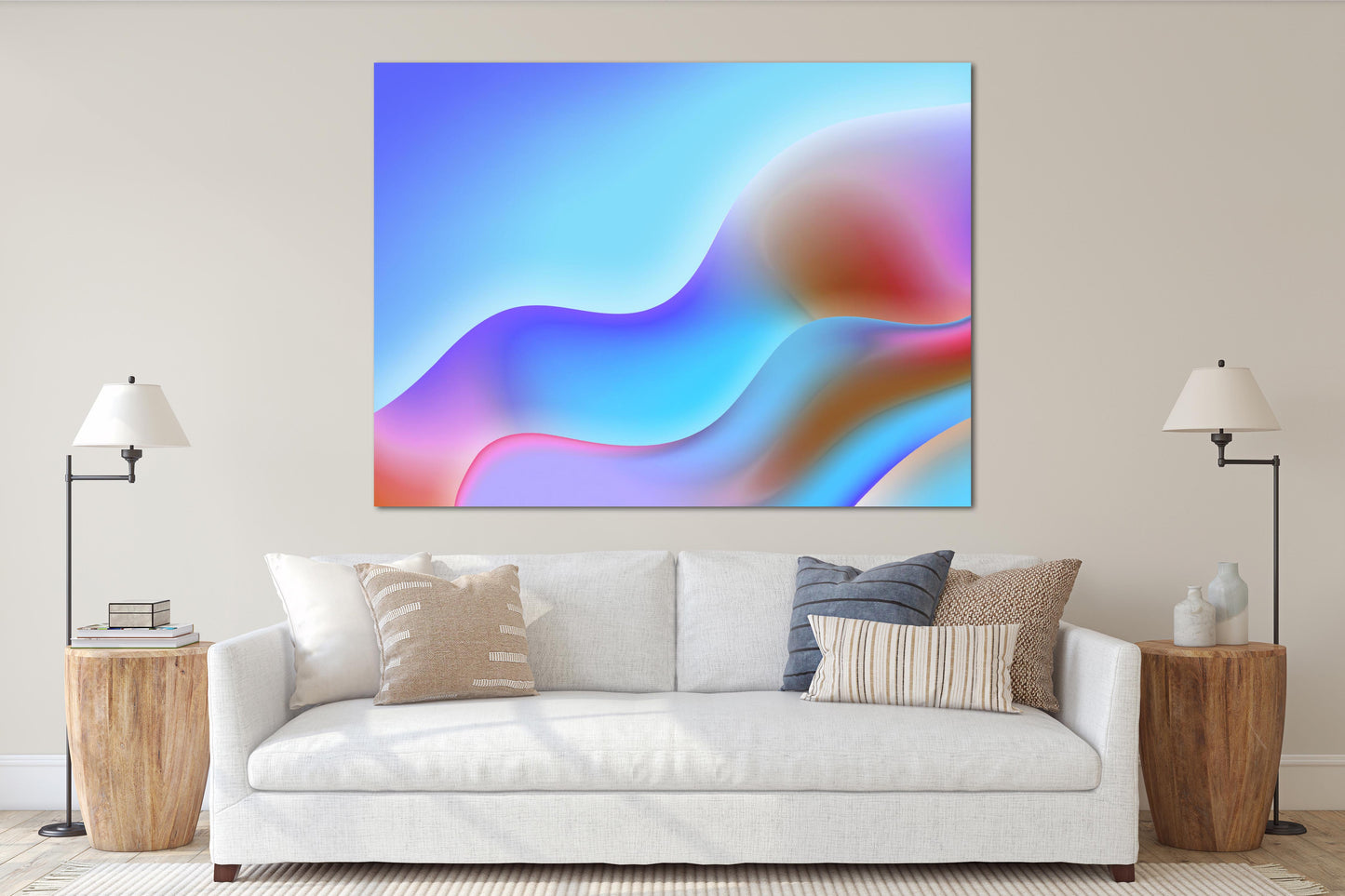 Abstract expressionist painting Abstract colorful painting large Modern abstract art Wall collage kit Abstract wall art Home wall decor