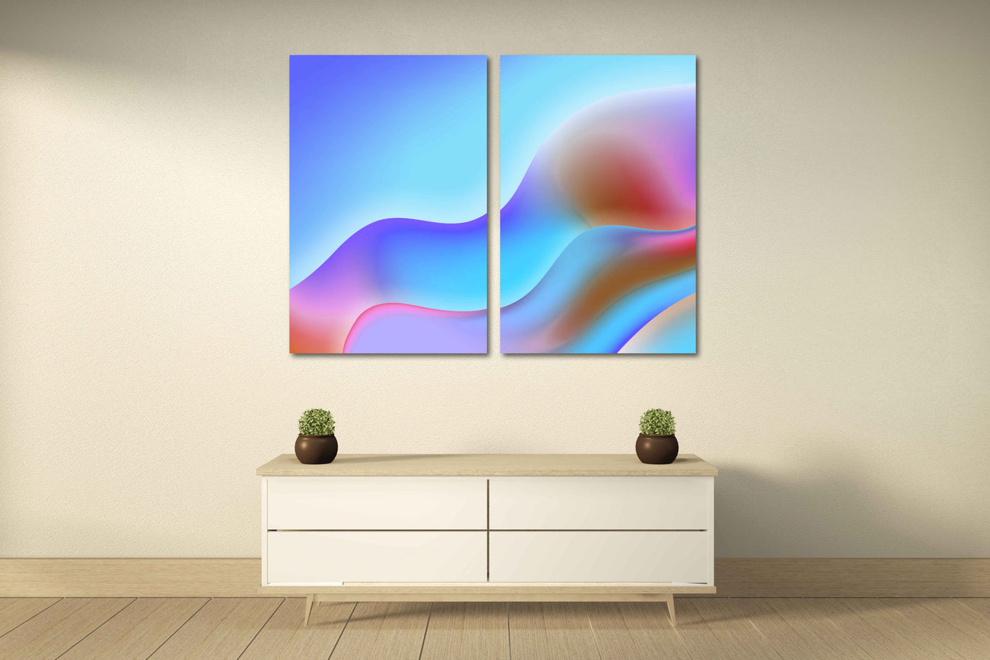 Abstract expressionist painting Abstract colorful painting large Modern abstract art Wall collage kit Abstract wall art Home wall decor