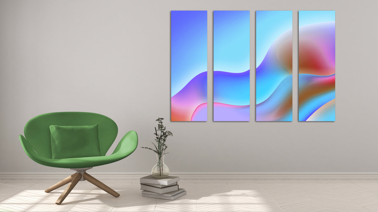 Abstract expressionist painting Abstract colorful painting large Modern abstract art Wall collage kit Abstract wall art Home wall decor