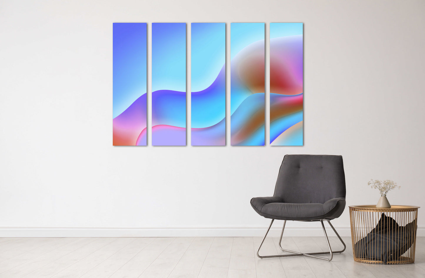 Abstract expressionist painting Abstract colorful painting large Modern abstract art Wall collage kit Abstract wall art Home wall decor
