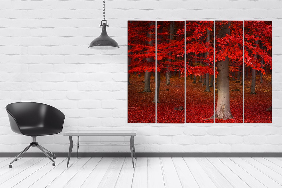 Wald-Wandbilder auf Leinwand, Wanddekoration für Zuhause, Leinwandgemälde, Geschenk zur Wohnungseinweihung und Hochzeit