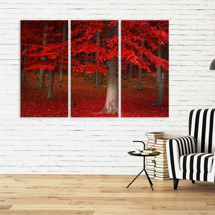 Wald-Wandbilder auf Leinwand, Wanddekoration für Zuhause, Leinwandgemälde, Geschenk zur Wohnungseinweihung und Hochzeit