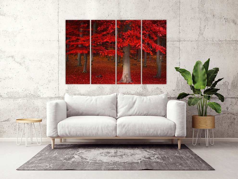 Wald-Wandbilder auf Leinwand, Wanddekoration für Zuhause, Leinwandgemälde, Geschenk zur Wohnungseinweihung und Hochzeit