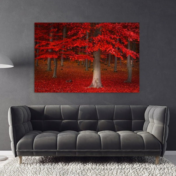 Wald-Wandbilder auf Leinwand, Wanddekoration für Zuhause, Leinwandgemälde, Geschenk zur Wohnungseinweihung und Hochzeit