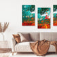 Abstract wall art, nautical wall art, modern wall art canvas abstract, decorative gift, printable wall art set of 3, abstract painting