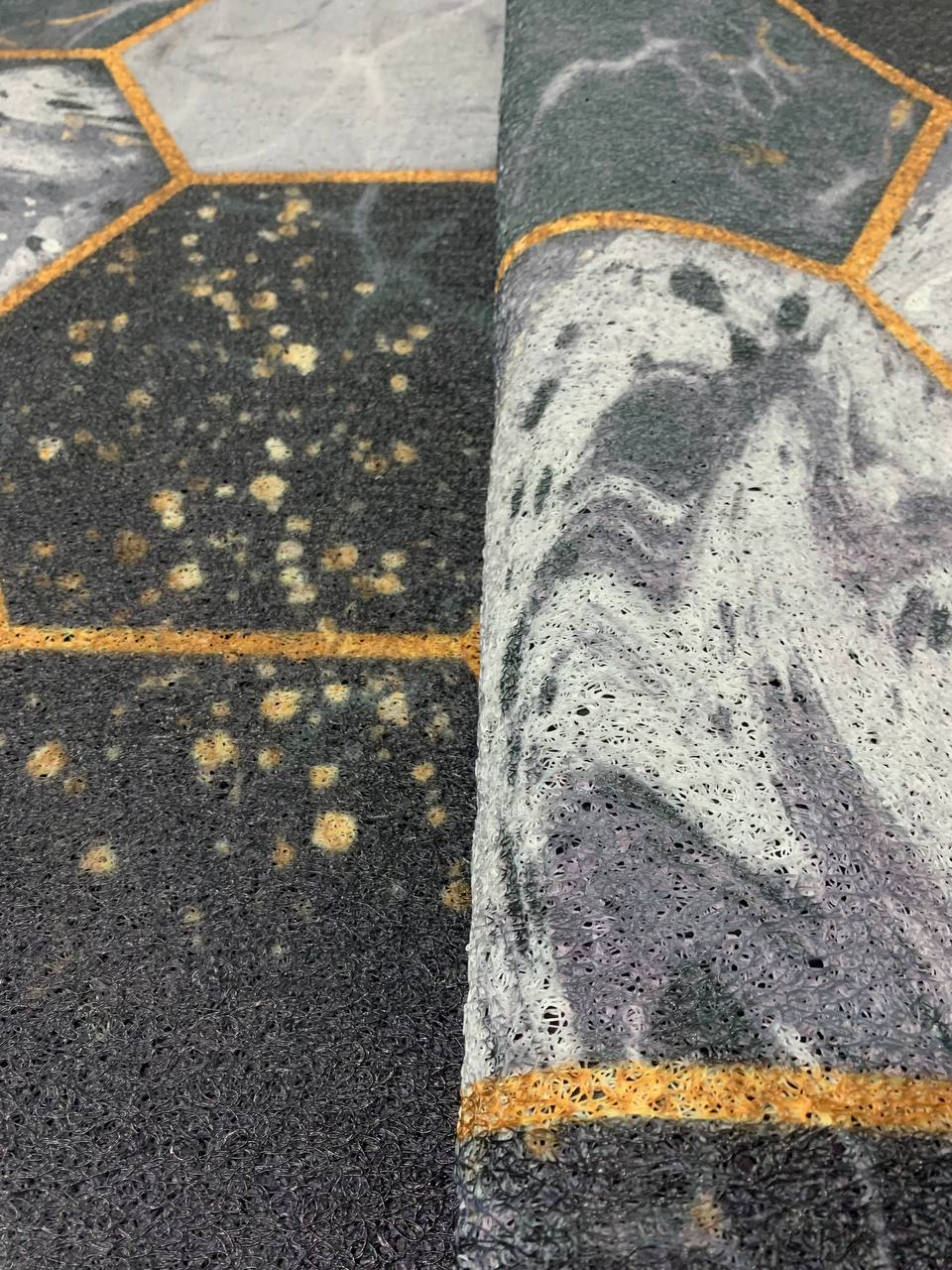 Schmutzabweisender Teppich, Flurmatte aus Gummi „Wabenmuster“