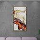 Marble wall art, abstract framed canvas print, modern printable wall art, living room artwork, painting for gift