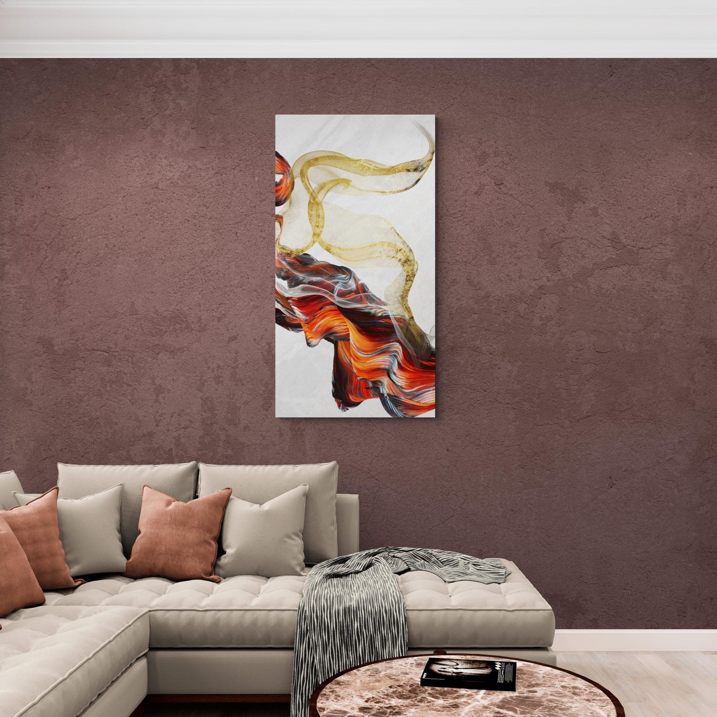 Marble wall art, abstract framed canvas print, modern printable wall art, living room artwork, painting for gift