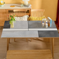 Tischdecke für den Essbereich im modernen Stil, wasserdichte Tischfolie „Grey Blocks“