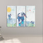Baby Wandkunst Gemälde auf Leinwand, Wanddekoration Kinderzimmer Wandkunst Hase Wandkunst Kinderzimmer Dekor Mädchen Kinderzimmer Dekor Babyzimmer Wanddekoration