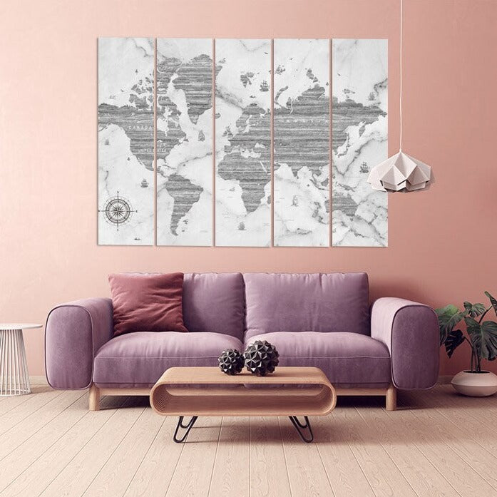 World map wall art paintings on canvas home wall decor canvas painting extra large wall art world map of the world wall art contemporary art