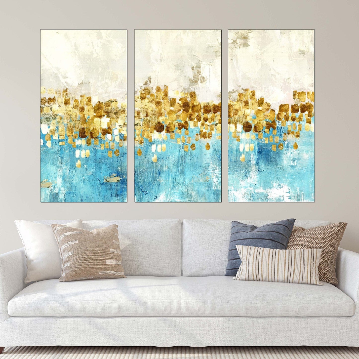 Abstract wall art paintings on canvas, home wall decor, canvas painting, abstract art print, trendy wall art, gold wall art