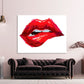 Red lips canvas print Fashion wall art Modern wall decor paintings on canvas very large canvas paintings