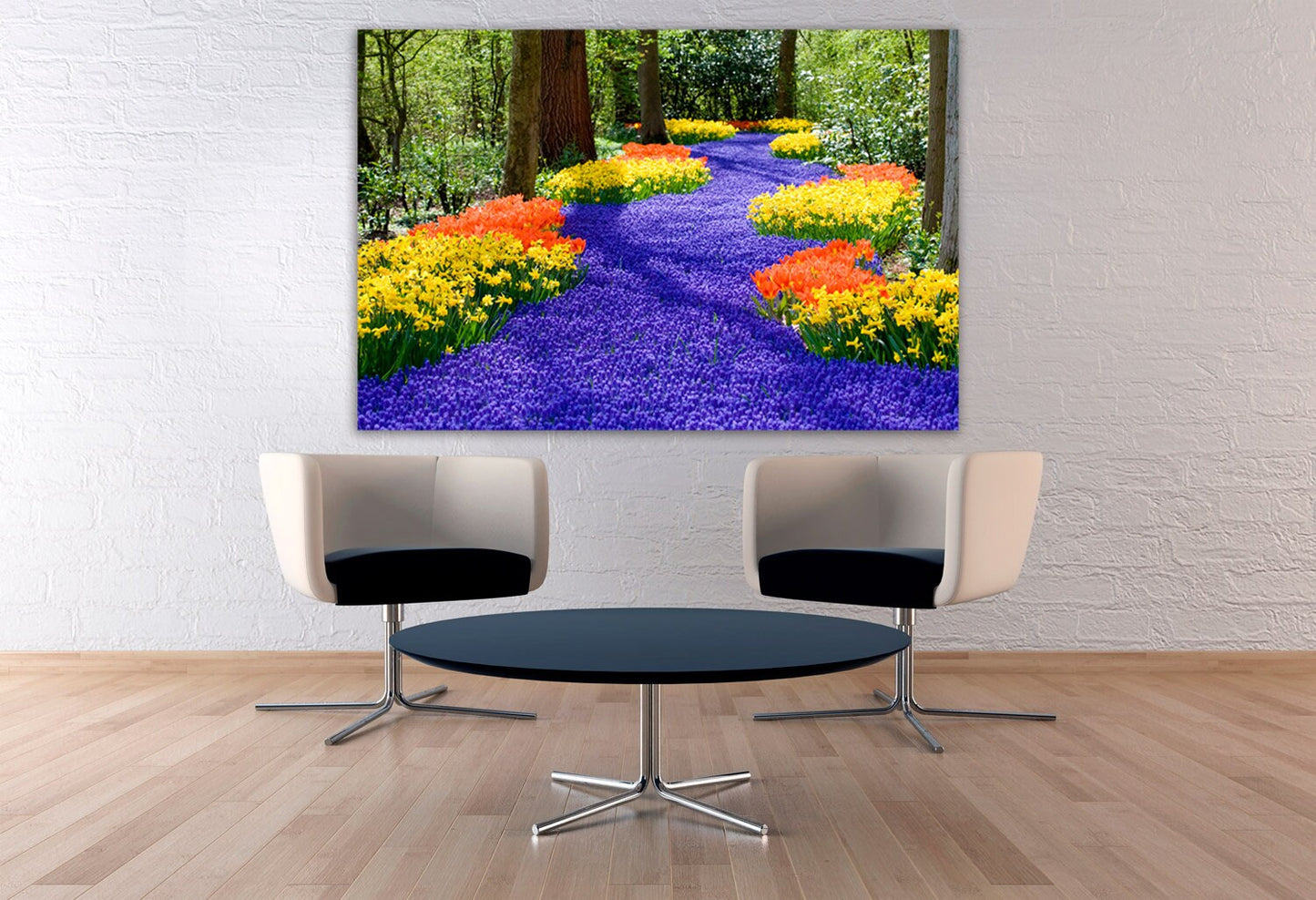 Flower wall decor paintings on canvas, nature painting, home wall decor, wood wall art, multi panel wall art, landscape painting prints