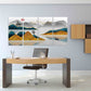 Blue Ridge Mountains Wandkunst Berg Line Art Wanddruck Moderne abstrakte Kunst Abstrakter Kunstdruck Abstrakte Wandkunst Abstrakte Malerei