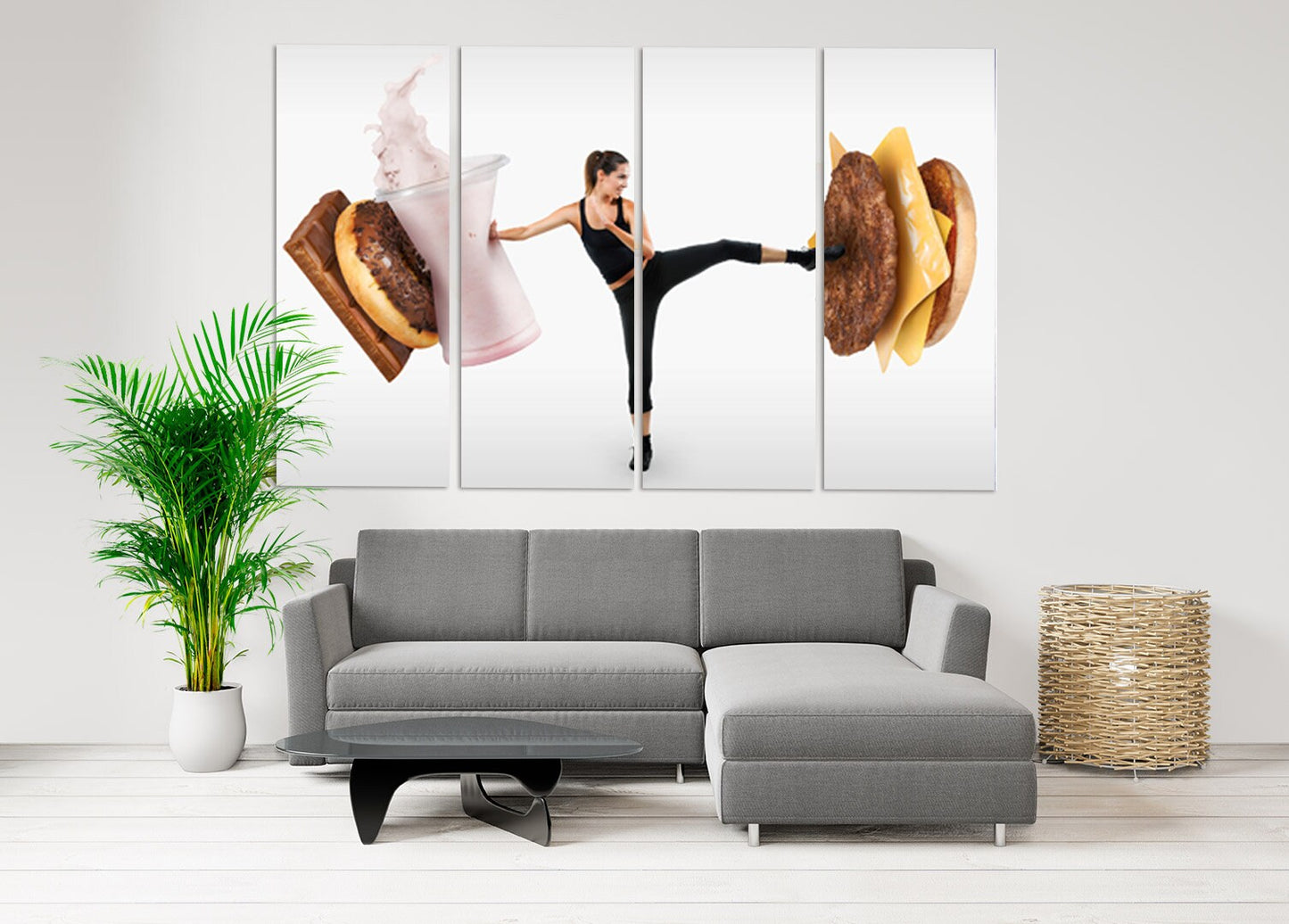 Fitness wall decal athlete gifts sports extra large multi wall art  Bedroom Living room Office wall decor printable wall art set