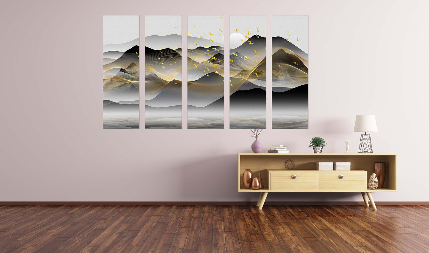 Framed wall art mountains Smoky mountains wall art Home wall decor Rocks and mountains Home wall decor 3 panel canvas