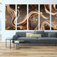 Abstract wall art Abstract painting Home wall decor Modern abstract art Multi panel canvas wall art Canvas painting