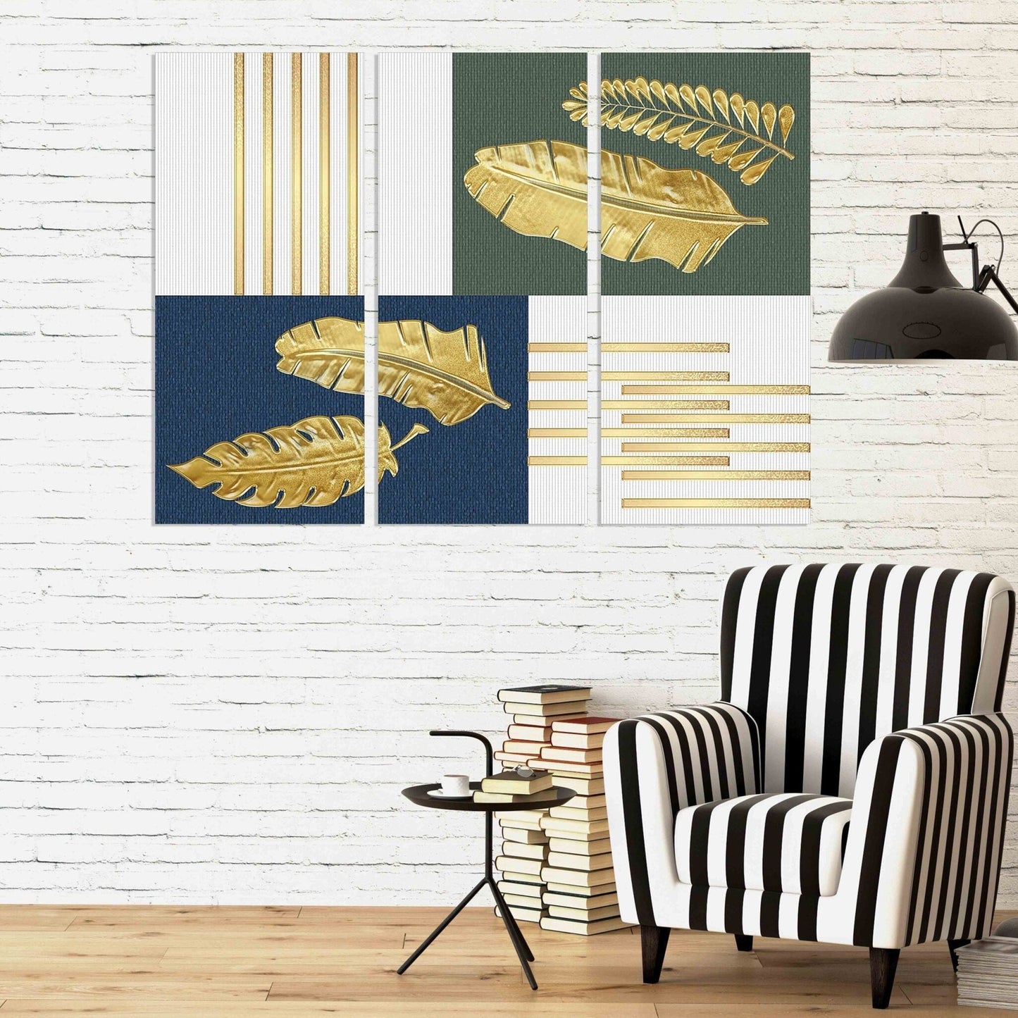 Herb prints wall art Dried palm leaves Abstract wall art Home wall decor Modern abstract art 3 piece wall art Feathers of style