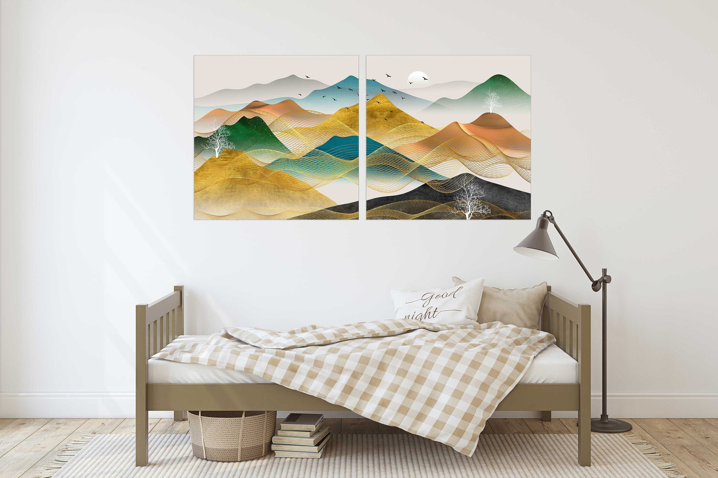 Framed wall art mountains Rocks and mountains Smoky mountains wall art 3 panel canvas Home wall decor Outdoors mountains wall art