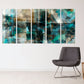 Home wall decor Canvas painting Large panel wall art Picture frames Abstract expressionist painting 3 panel canvas Abstract wall art