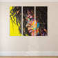 African canvas art African american bright wall art Multi panel extra large canvas art painting Afro woman Trendy wall art