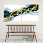 Canvas wall art Modern abstract wall art calm horizontal art Multi panel canvas room wall decor Abstract painting Extra large wall art