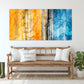 Extra large canvas wall art Modern abstract canvas print Bright wall art Multi panel canvas room wall decor Abstract canvas painting