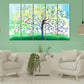 4 seasons tree wall art Four season tree Large canvas art canvas painting Multi panel wall art Extra large wall art