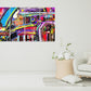 Graffiti wall art canvas paintings, trendy wall art, abstract street art print, graffiti poster, modern multi panel wall art