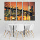 Brooklyn bridge print New york city painting extra large multi panel wall art American bridge home wall decor framed art print canvas