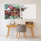 Horse racing art, horse wall art, amazing hand drawn horse paintings on canvas, canvas painting, decorative gift, fathers day gift