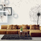 Floral wallpaper Peel and stick wallpaper Photo wallpaper Textured wallpaper Botanical removable wallpaper geometric wallpaper