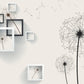 Floral wallpaper Peel and stick wallpaper Photo wallpaper Textured wallpaper Botanical removable wallpaper geometric wallpaper