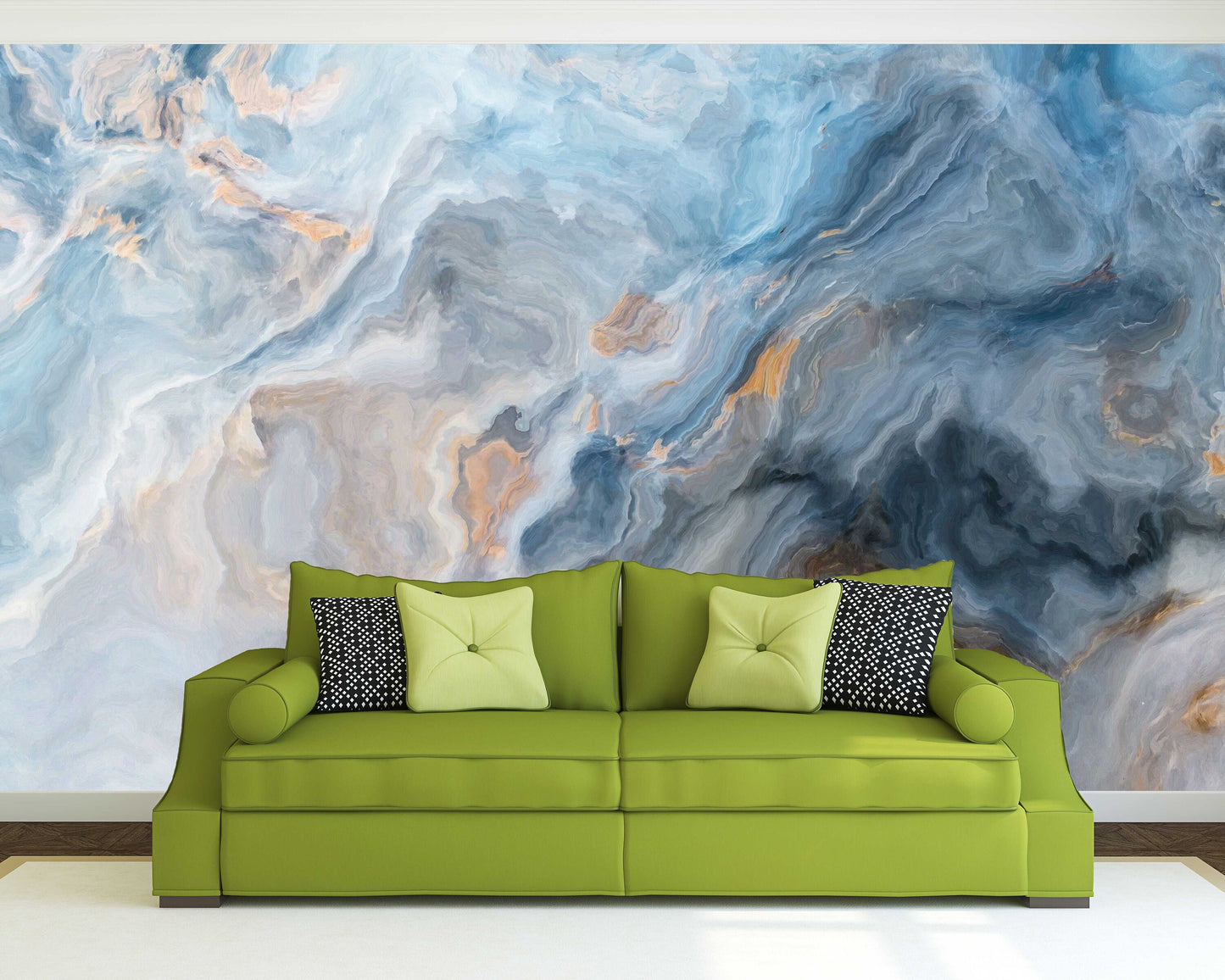 Blue marble wall art Marble mural wallpaper Abstract wallpaper Peel and stick wallpaper Photo wallpaper modern wallpaper 3d wall mural