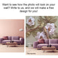 Large floral wallpaper Flower wall backdrop Peel and Stick wall mural Herb prints wall art Removable wallpaper Bedroom wall decoration