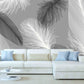 Black and white wallpaper Modern luxury wallpaper Removable wallpaper Textured wallpaper fabric wallpaper vinyl wallpaper abstract wallpaper
