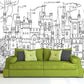 Nursery girl wallpaper Removable wallpaper Textured wallpaper nursery wallpaper vinyl wallpaper modern wallpaper wall print
