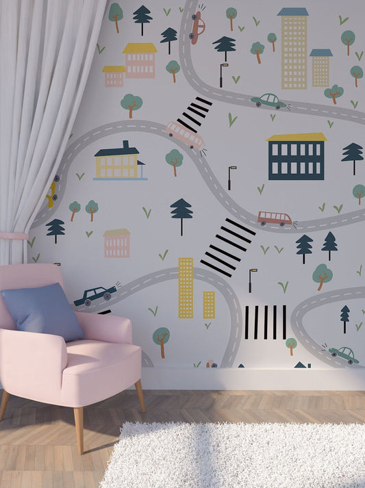 Boy nursery decor Removable wallpaper Textured wallpaper nursery wallpaper vinyl wallpaper modern wallpaper wall print art