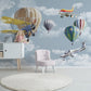 Cloud wallpaper Removable wallpaper Boy nursery decor Textured wallpaper nursery wallpaper vinyl wallpaper modern wallpaper wall print art