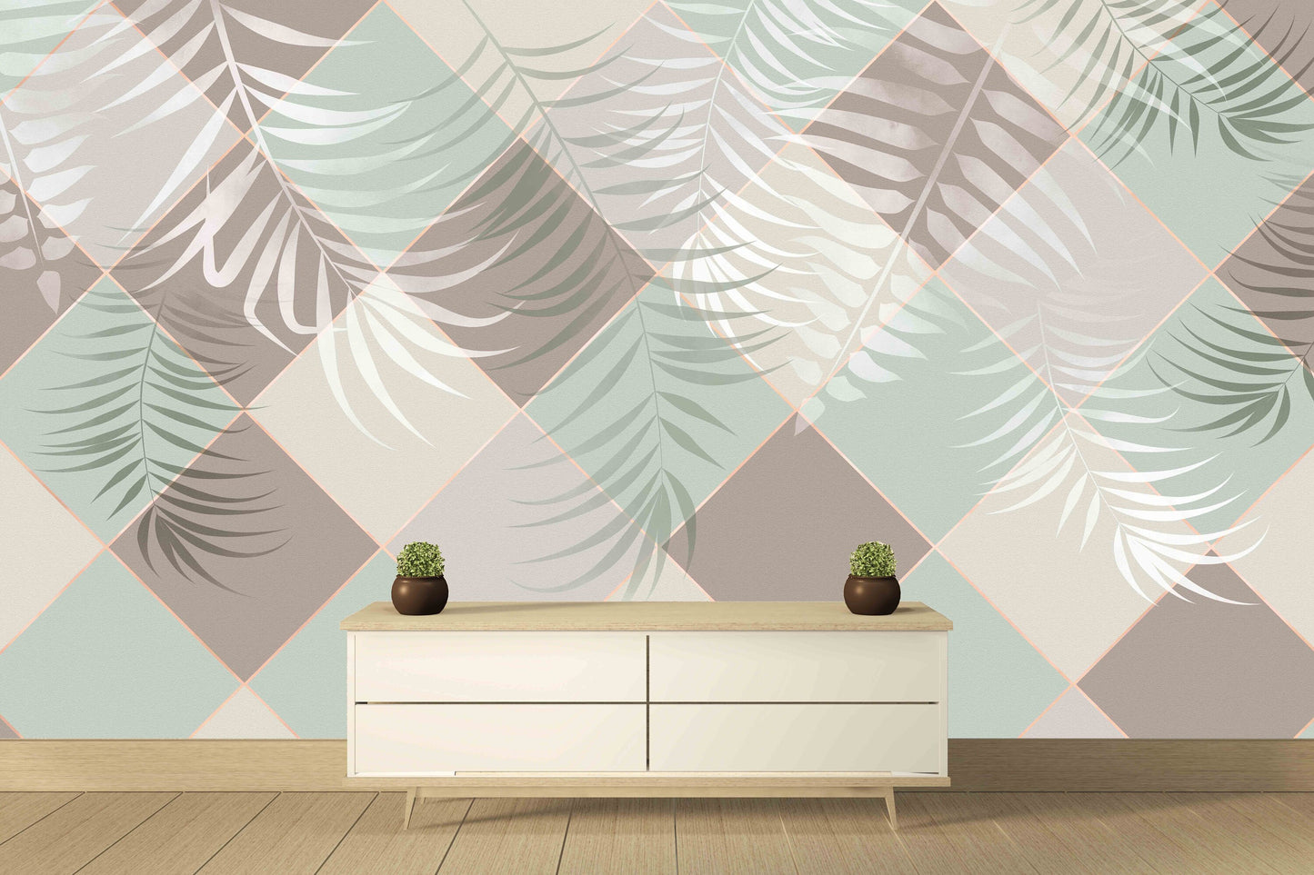 Herb prints wall art Geometric wallpaper Abstract wallpaper Peel and stick wallpaper Photo wallpaper Removable wallpaper