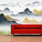 Japanese wall art Self adhesive mural Abstract wallpaper Minimalist wall decor Peel and stick wallpaper removable wallpaper Bedroom decor