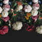 Dark Floral Peel and stick flowers Wallpaper Botanical Textured adhesive Wall Mural Decor for Bedroom Living Room