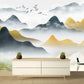 Japanese wall art Self adhesive mural Abstract wallpaper Minimalist wall decor Peel and stick wallpaper removable wallpaper Bedroom decor