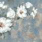 Light blue Flowers wall covering Botanical Peel and stick wall mural removable Floral wall decoration adhesive wallpaper bedroom wall decor