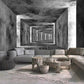 Gray 3d peel and stick art deco Abstract wallpaper Minimalist wall decor Modern wall mural living room bedroom removable wall covering