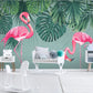 Tropical wall art Tropicals wallpaper Floral Peel and stick wallpaper Textured wallpaper adhesive wallpaper Botanical removable wallpaper