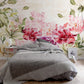 Peel and stick Climbing rose Wall mural decor for bedroom Home wall decor Murals for girls Flower wall backdrop Textured adhesive