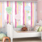 Nursery girl Blush wallpaper mural peel and stick Playroom wall decor Removable wallpaper Hot Air Balloon wallpaper Wall mural photography
