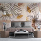 Herb prints wall art Large floral wallpaper Flower wall backdrop Peel and Stick wall mural Removable wallpaper Bedroom wall decoration